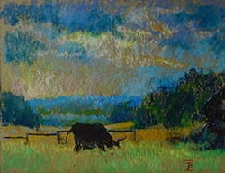 Умиротворение / Appeasement / 30x20,5 cm, сухая пастель, пастельная бумага, dry pastel, pastel paper 2019